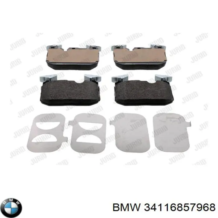 Передні тормозні колодки 34116857968 BMW