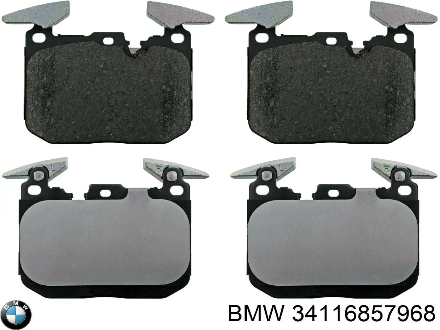 Гальмівні колодки BMW 34116857968 ціна, від 91.00 USD