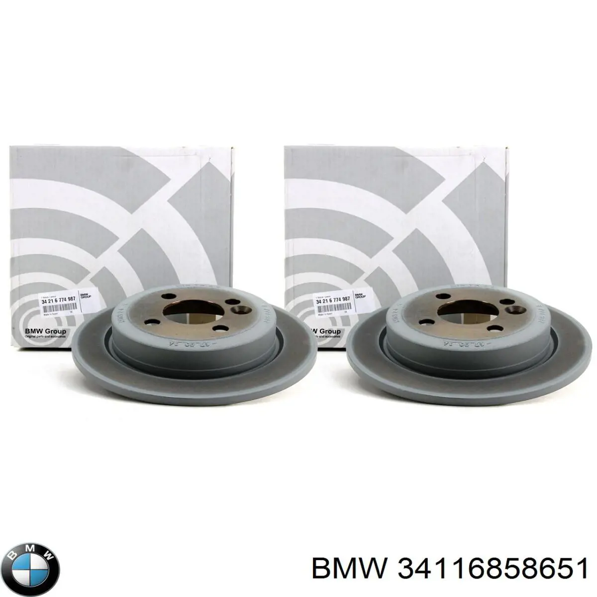 Диск переднього гальма BMW 34116858651 ціна, від 51.16 USD