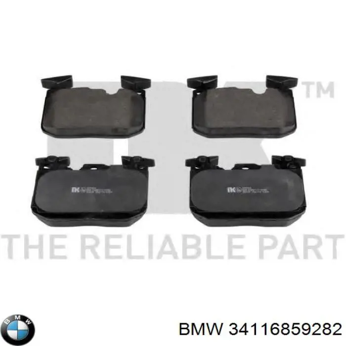 Гальмівні колодки BMW 34116859282 ціна, від 63.35 USD