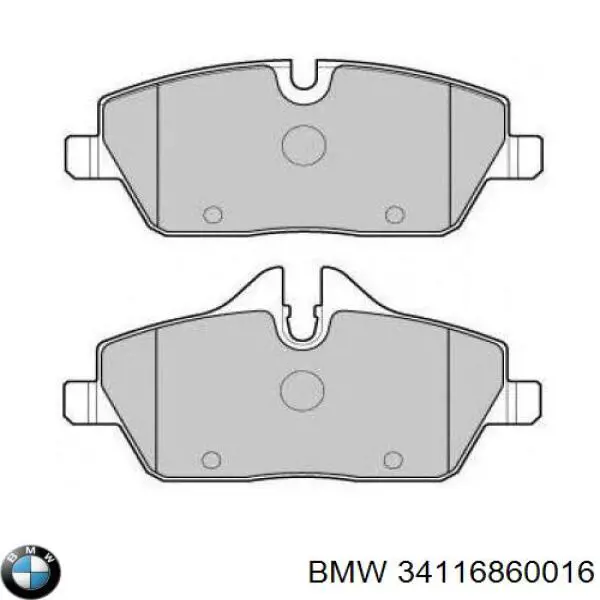 Гальмівні колодки BMW 34116860016 ціна, від 22.61 USD