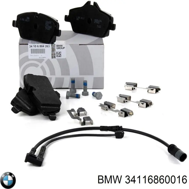 Передні тормозні колодки 34116860016 BMW