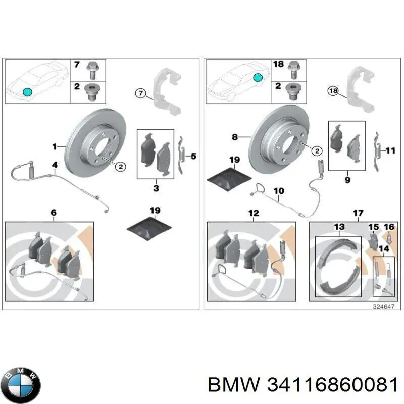  BMW 34116860081