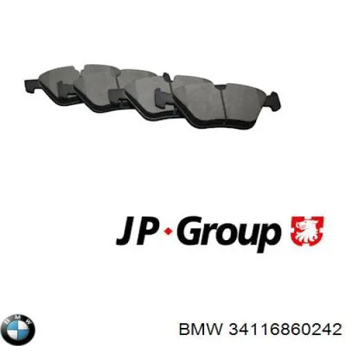 34116860242 BMW Передні гальмівні колодки