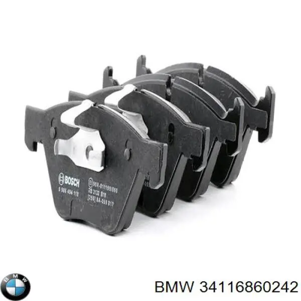 Гальмівні колодки BMW 34116860242 ціна, від 66.01 USD