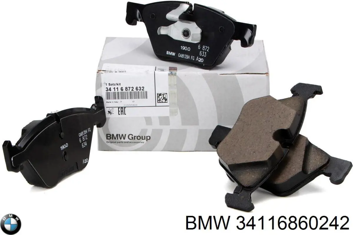 Тормозні колодки BMW 34116860242