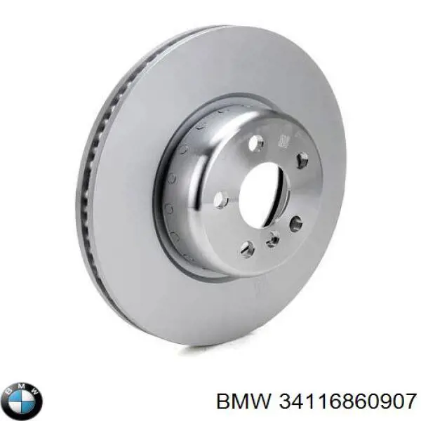 Диск переднього гальма BMW 34116860907 ціна, від 38.00 USD