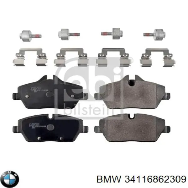 Гальмівні колодки BMW 34116862309 ціна, від 29.17 USD