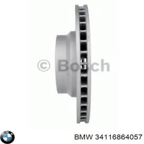 Диск переднього гальма BMW 34116864057 ціна, від 73.79 USD