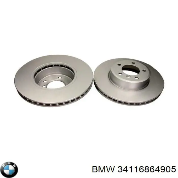Диск переднього гальма BMW 34116864905 ціна, від 69.66 USD