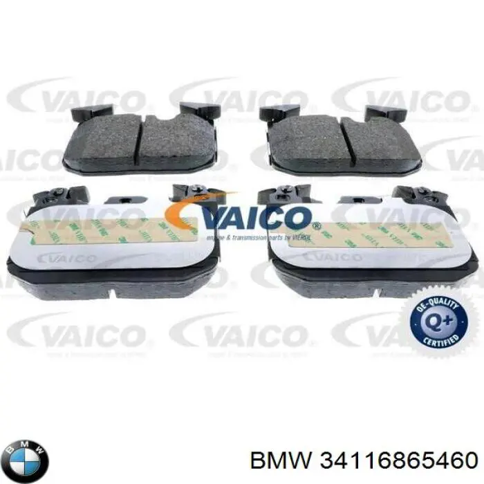 Купити 34116865460 BMW Колодки гальмівні передні, дискові