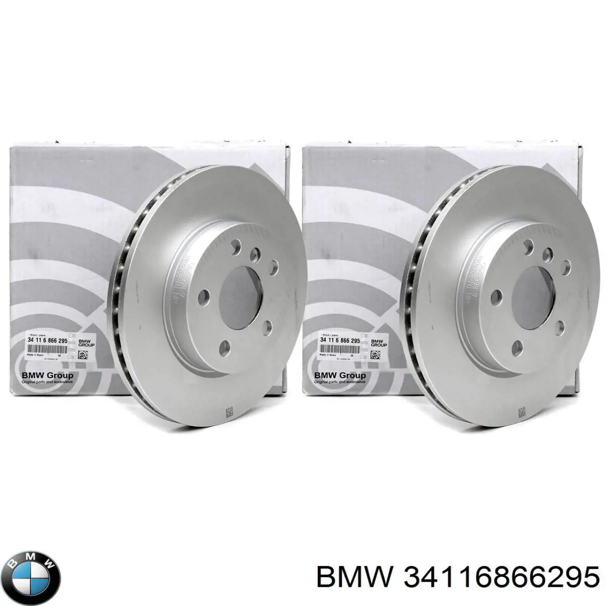 Диск переднього гальма BMW 34116866295 ціна, від 51.19 USD
