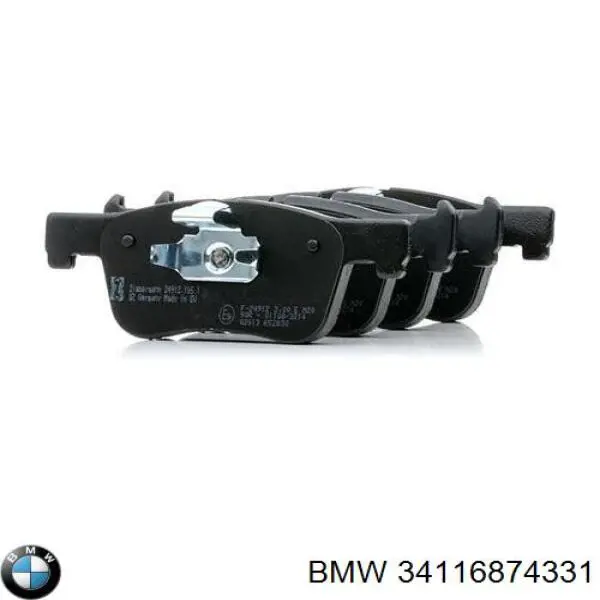 34116874331 BMW колодки гальмівні передні, дискові