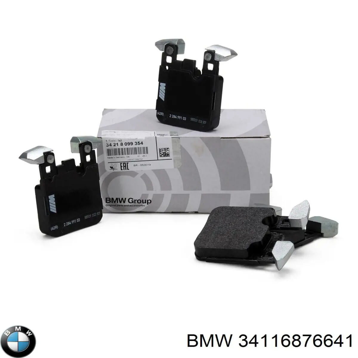 Передні тормозні колодки 34116876641 BMW