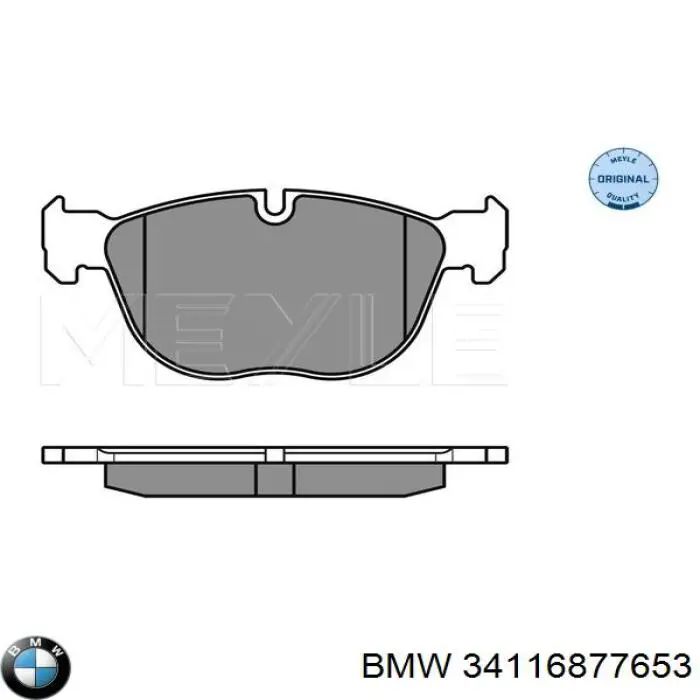Передні тормозні колодки 34116877653 BMW