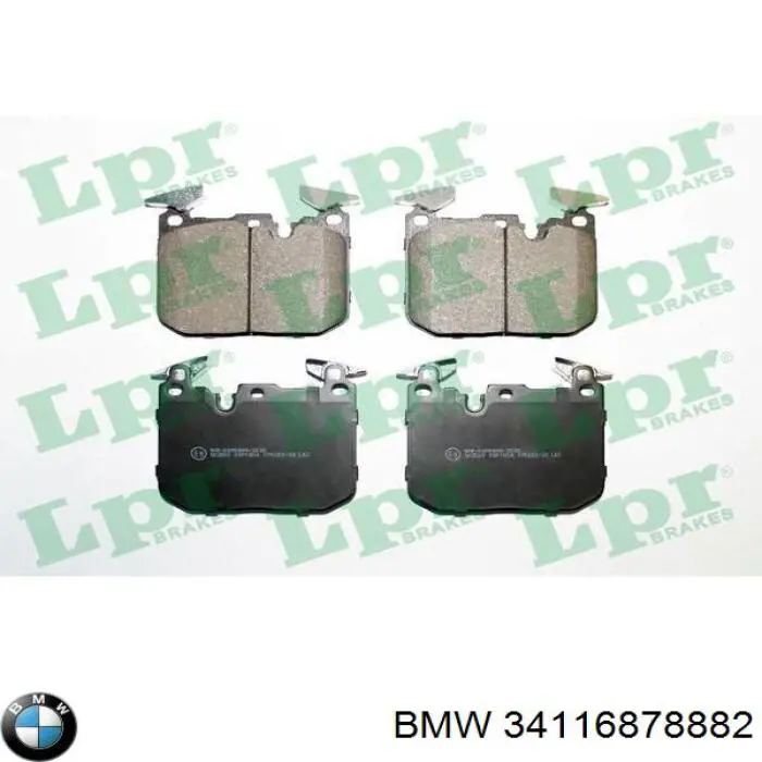 Передні тормозні колодки 34116878882 BMW