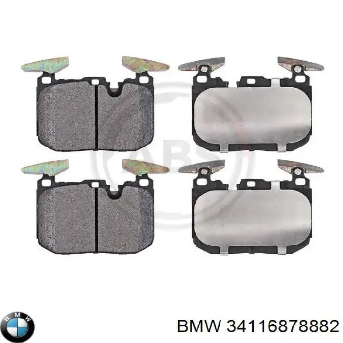 34116878882 BMW колодки гальмівні передні, дискові