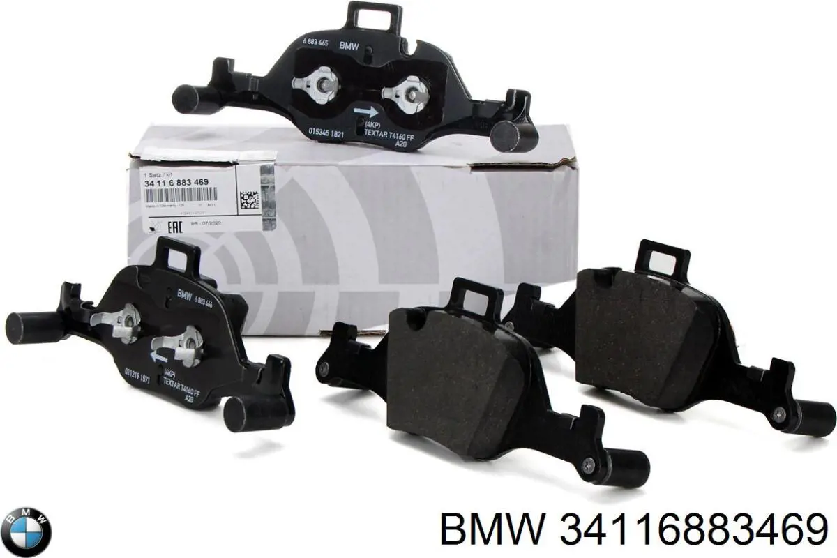 Передні тормозні колодки 34116883469 BMW