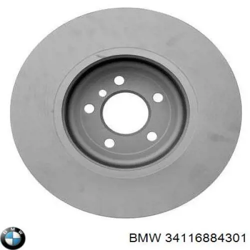 Гальмівні диски передні 34116884301 BMW