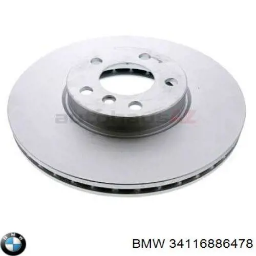 34116886478 BMW диск гальмівний передній
