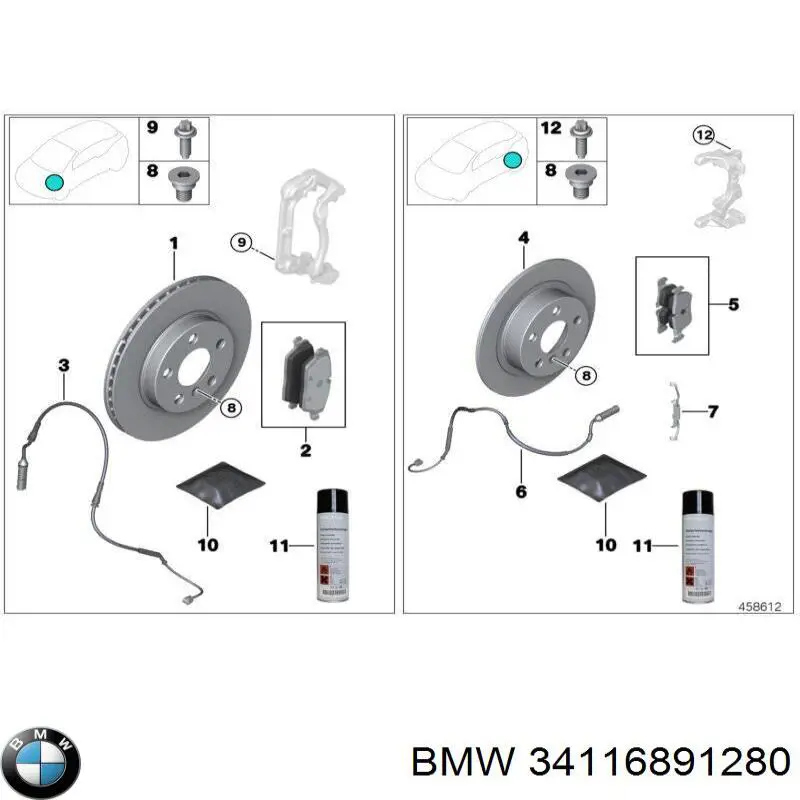 34116891280 BMW 