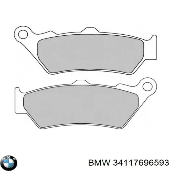 Колодки гальмові задні, дискові 34117696593 BMW