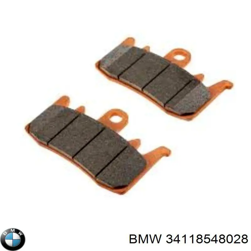 Колодки гальмівні передні, дискові 34118548028 BMW