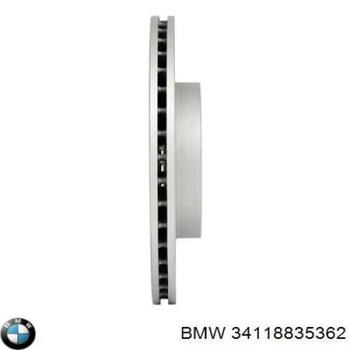 Диск переднього гальма BMW 34118835362 ціна, від 57.46 USD