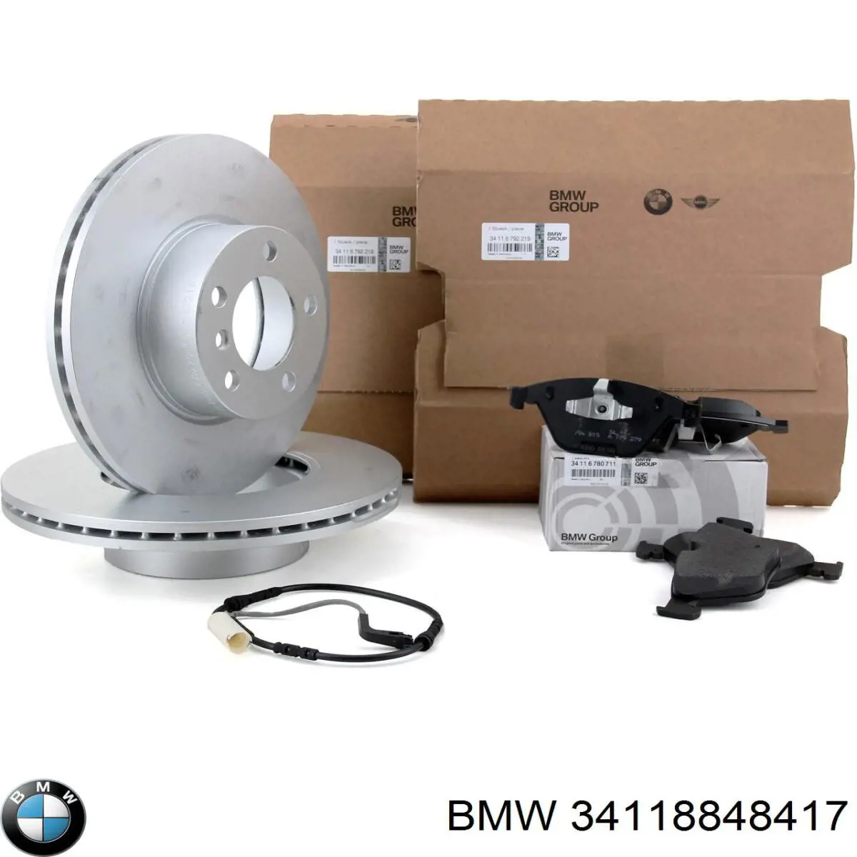 Гальмівні диски передні 34118848417 BMW