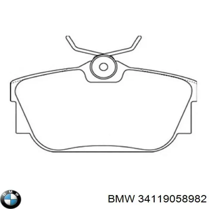 Колодки гальмівні передні, дискові 34119058982 BMW