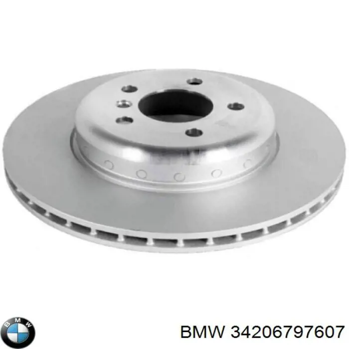 34206797607 BMW диск гальмівний задній