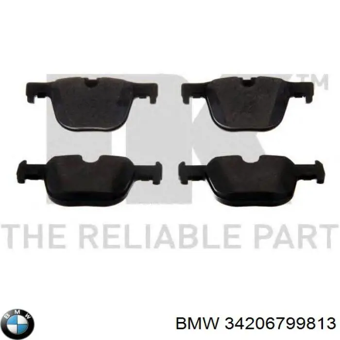 Купити 34206799813 BMW Задні колодки