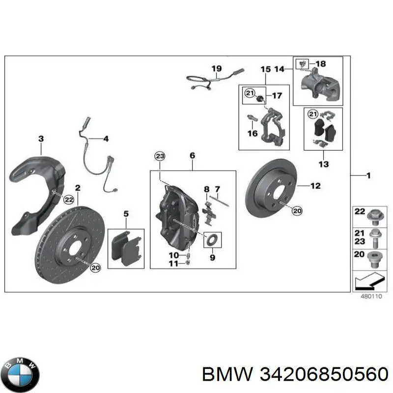 Болт головки блока циліндрів, ГБЦ BMW 34206850560 ціна, від 4.85 USD