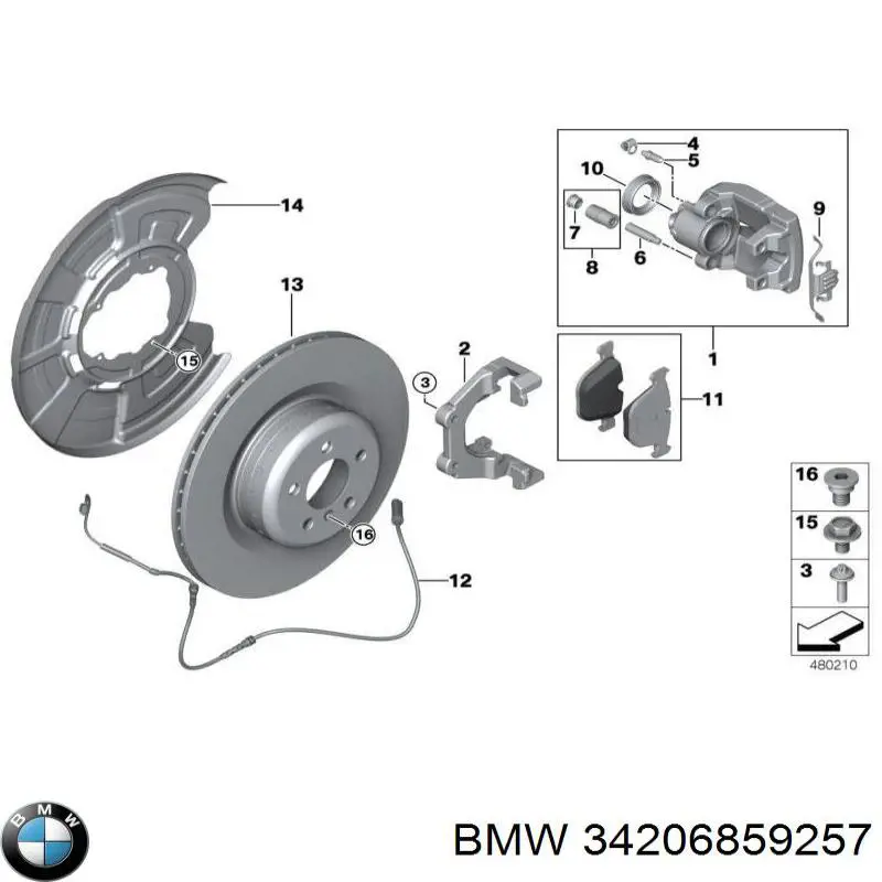 34206859257 BMW 