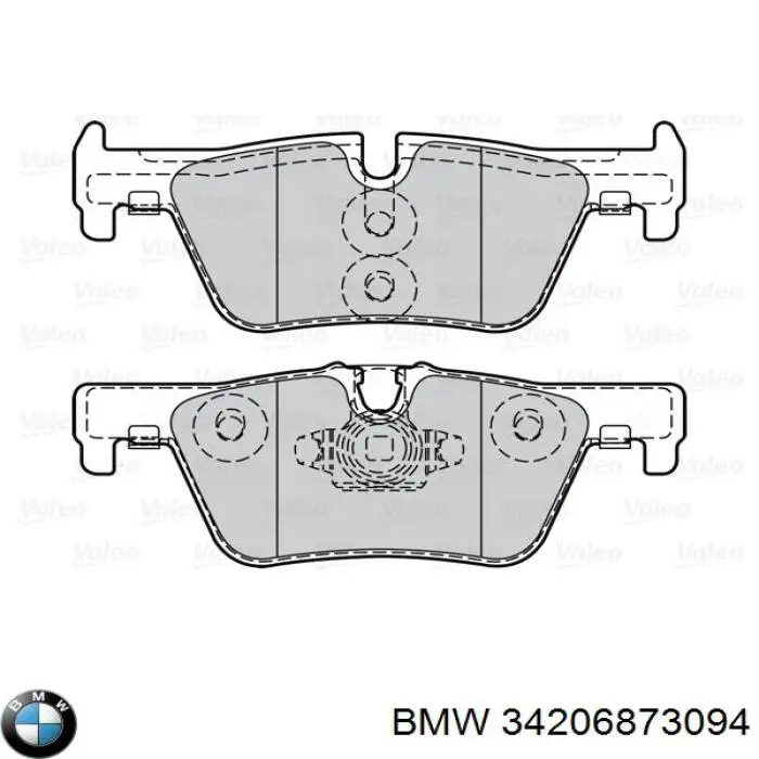 Купити 34206873094 BMW Задні колодки