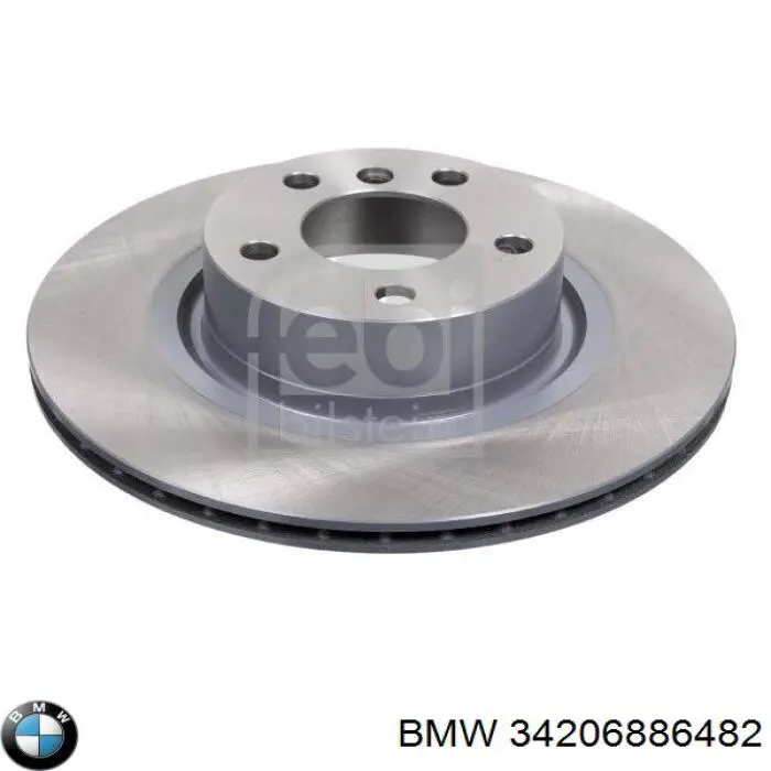 Диск гальмівний задній BMW 34206886482
