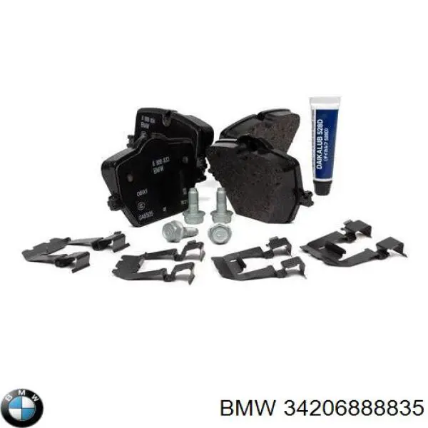 34206888835 BMW Колодки гальмівні задні, дискові