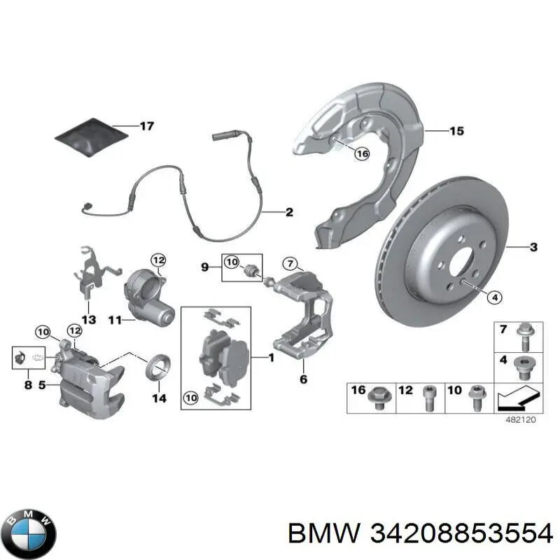 Гальмівні диски 34208853554 BMW