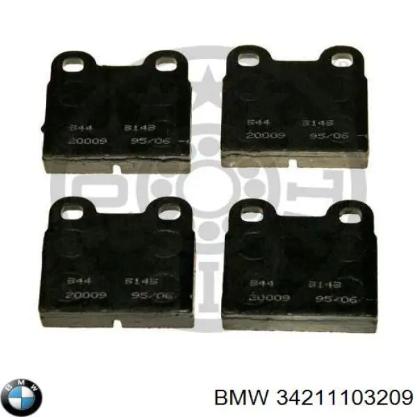 Колодки гальмові задні, дискові 34211103209 BMW