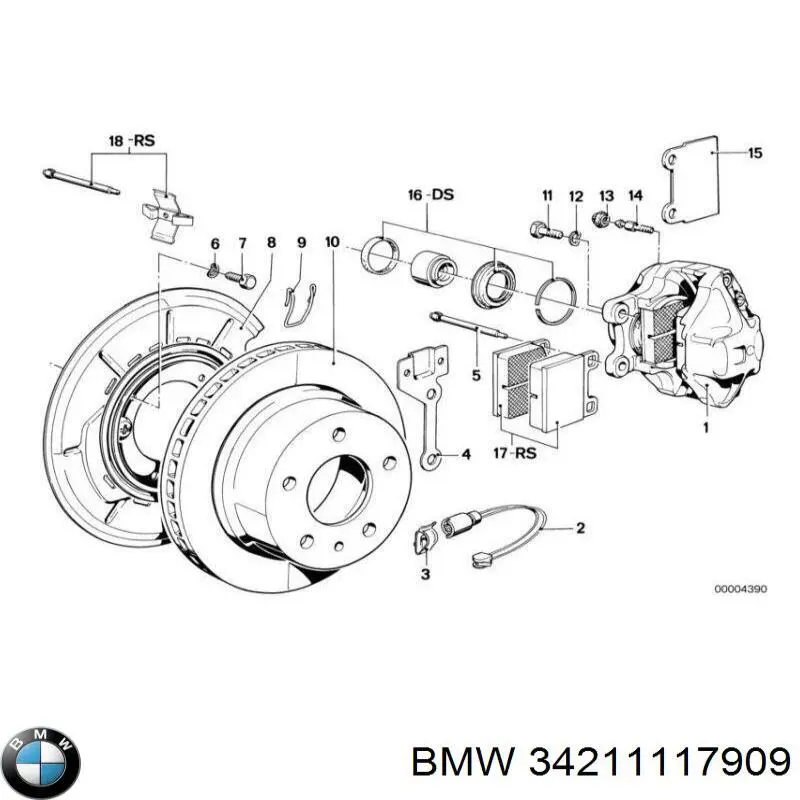 Купити 34211117909 BMW 