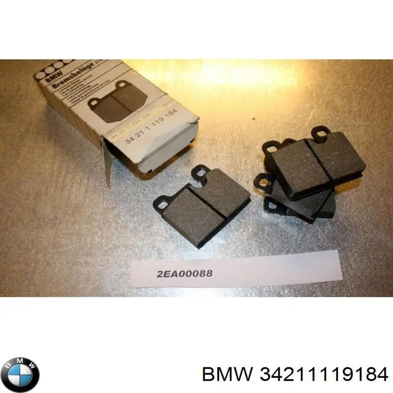 Колодки гальмові задні, дискові 34211119184 BMW