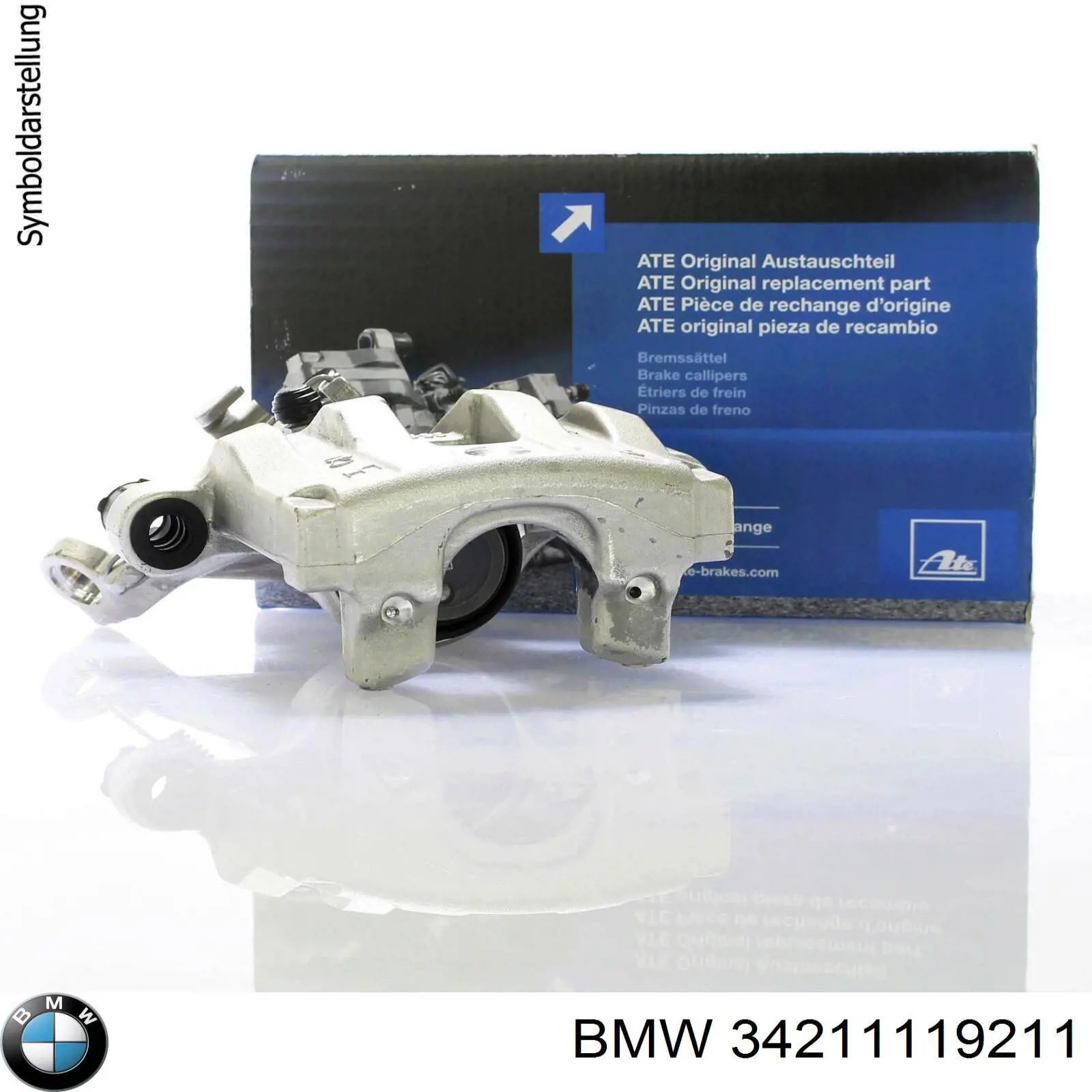 34211119213 BMW супорт гальмівний задній правий