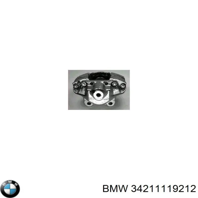 34211119212 BMW супорт гальмівний задній правий