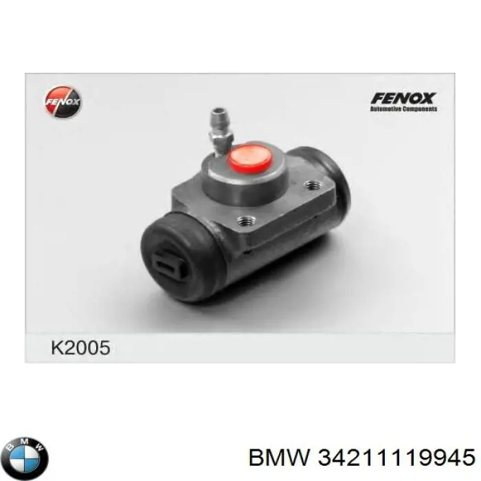 Циліндр гальмівний колісний/робочий, задній BMW 34211119945 ціна, від 12.25 USD