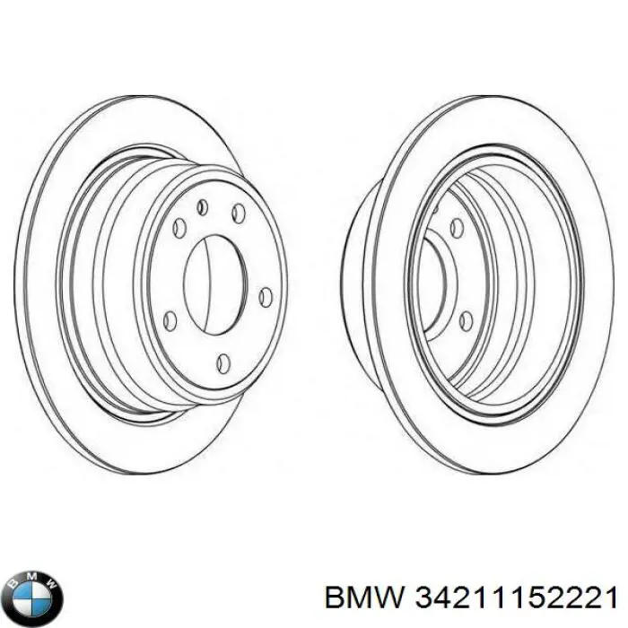 34211163149 BMW Дискові гальма