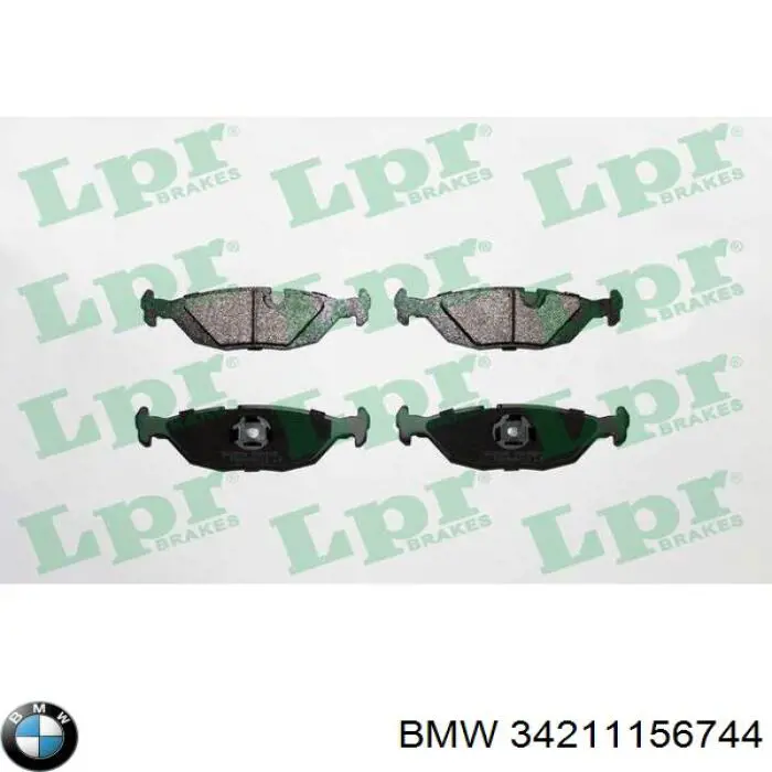 Задні гальмівні колодки BMW 34211156744 ціна, від 16.00 USD