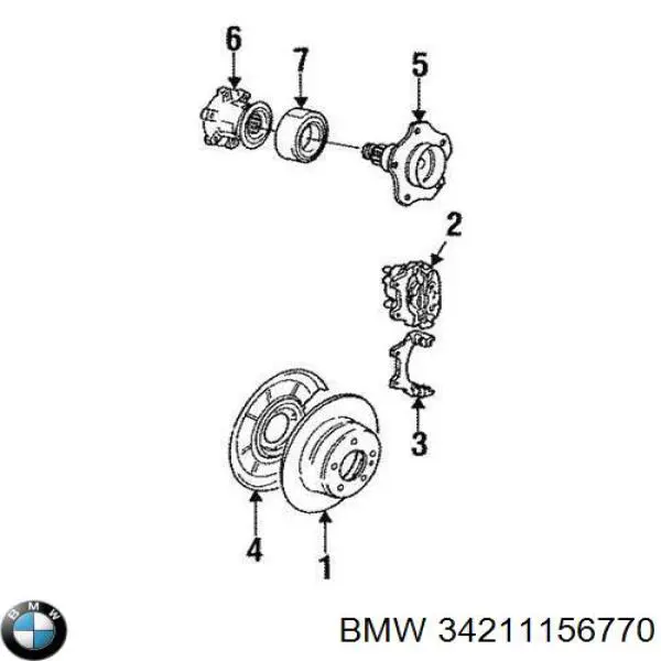 Захист гальмівного диска заднього, правого BMW 34211156770 ціна, від 161.31 USD