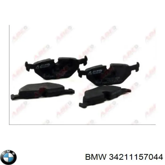 Колодки гальмові задні, дискові 34211157044 BMW