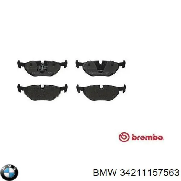 34211157563 BMW Колодки гальмівні задні, дискові