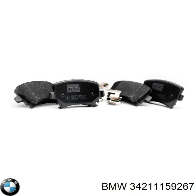 34211159267 BMW колодки гальмові задні, дискові